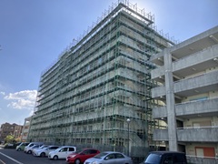 鹿児島県鹿児島市　枠組足場工事①
