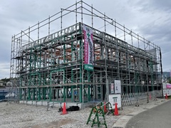 鹿児島市吉野　くさび緊結式足場工事