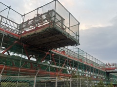 鹿児島県熊毛郡 橋梁 吊足場工事①