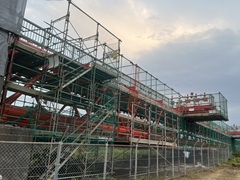 鹿児島県熊毛郡 橋梁 吊足場工事②